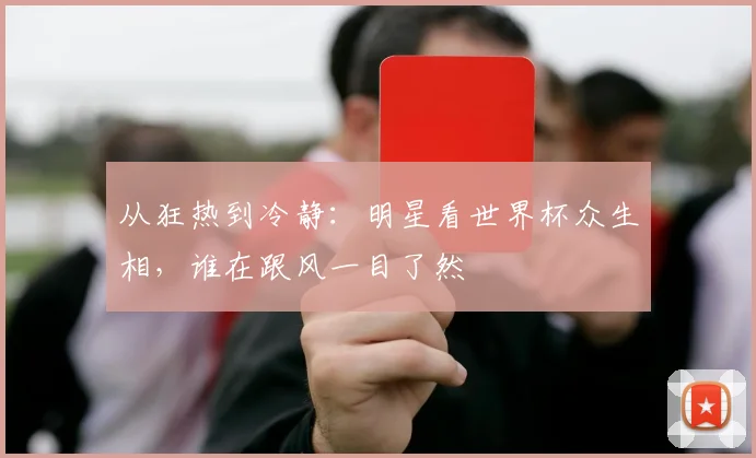 从狂热到冷静：明星看世界杯众生相，谁在跟风一目了然